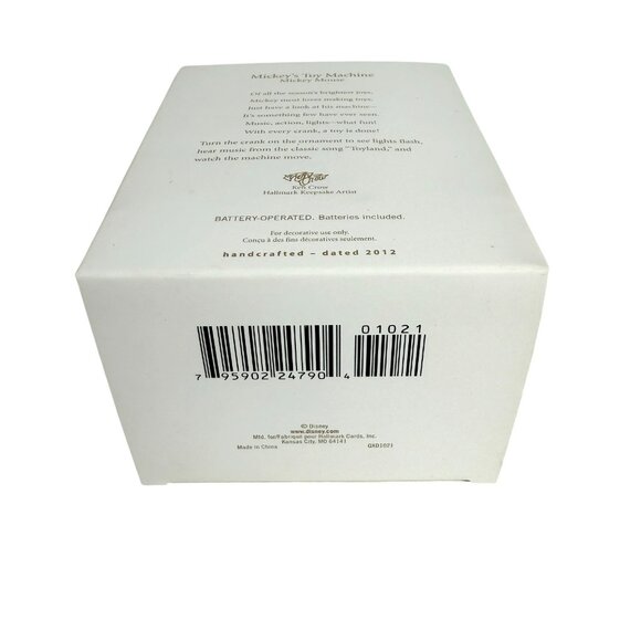 Hallmark Keepsake Ornament Mickey's Toy Machine Magic Light Sound Motion NEW - Picture 5 of 5